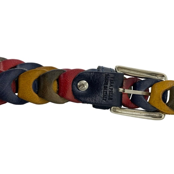 Toscana Italian Italy Multicolored Women Genuine Leather Belt